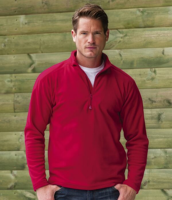 Russell Zip Neck Micro Fleece