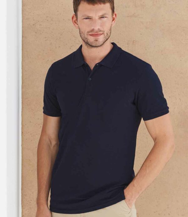 Henbury Modern Fit Cotton Piqué Polo Shirt - Image 3