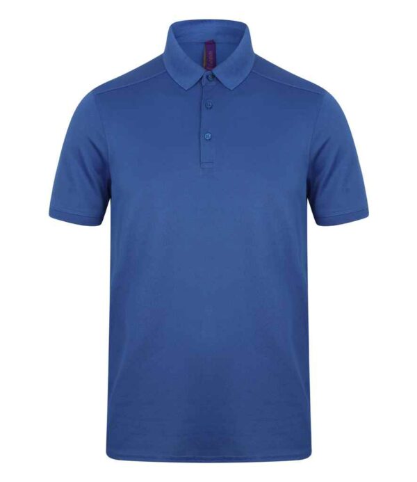 Henbury Slim Fit Stretch Microfine Piqué Polo Shirt - Image 2