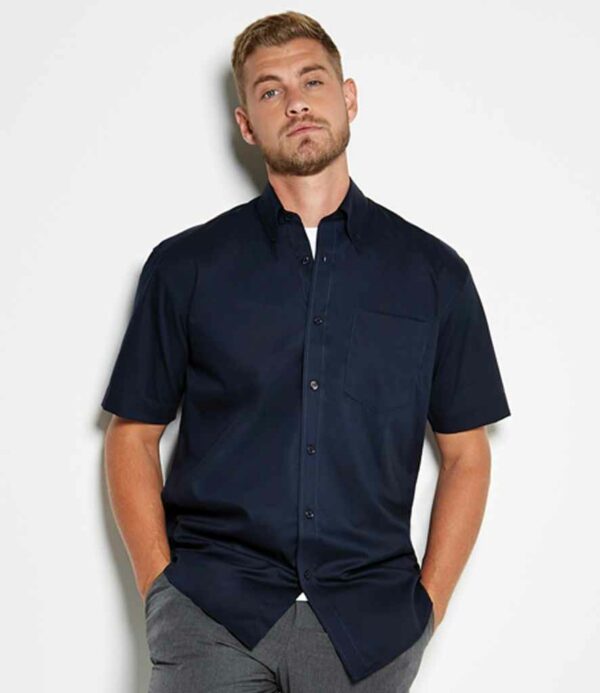 Kustom Kit Premium Short Sleeve Classic Fit Oxford Shirt - Image 2